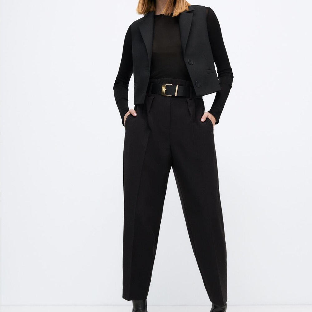 Zara High Waist Trouser Pants